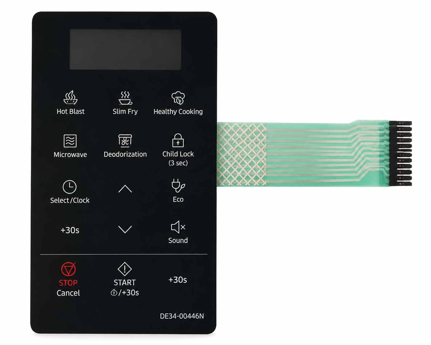 Samsung Microwave Membrane Switch for MS32J5133AT/SG – DE34-00446N